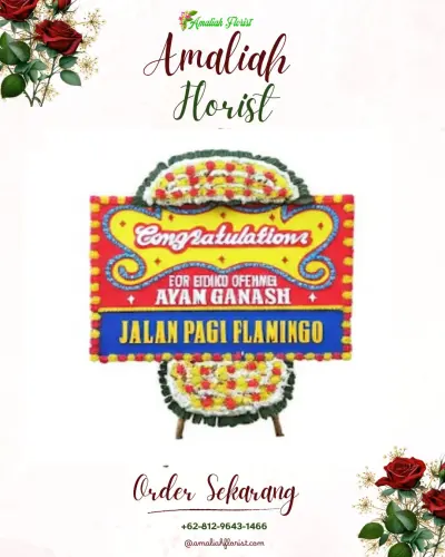 Bunga Papan Congratulation di Kemiren